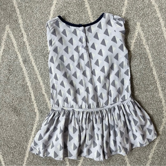 Splendid Navy Blue and Gray Drop Waist Tunic Top Dress - Picture 3 of 4